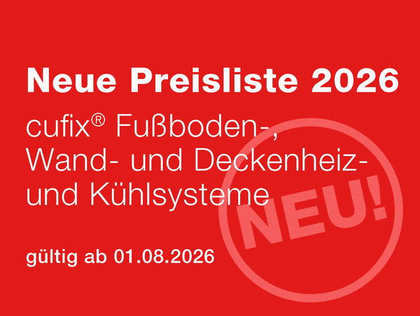 Neue Preisliste 2026